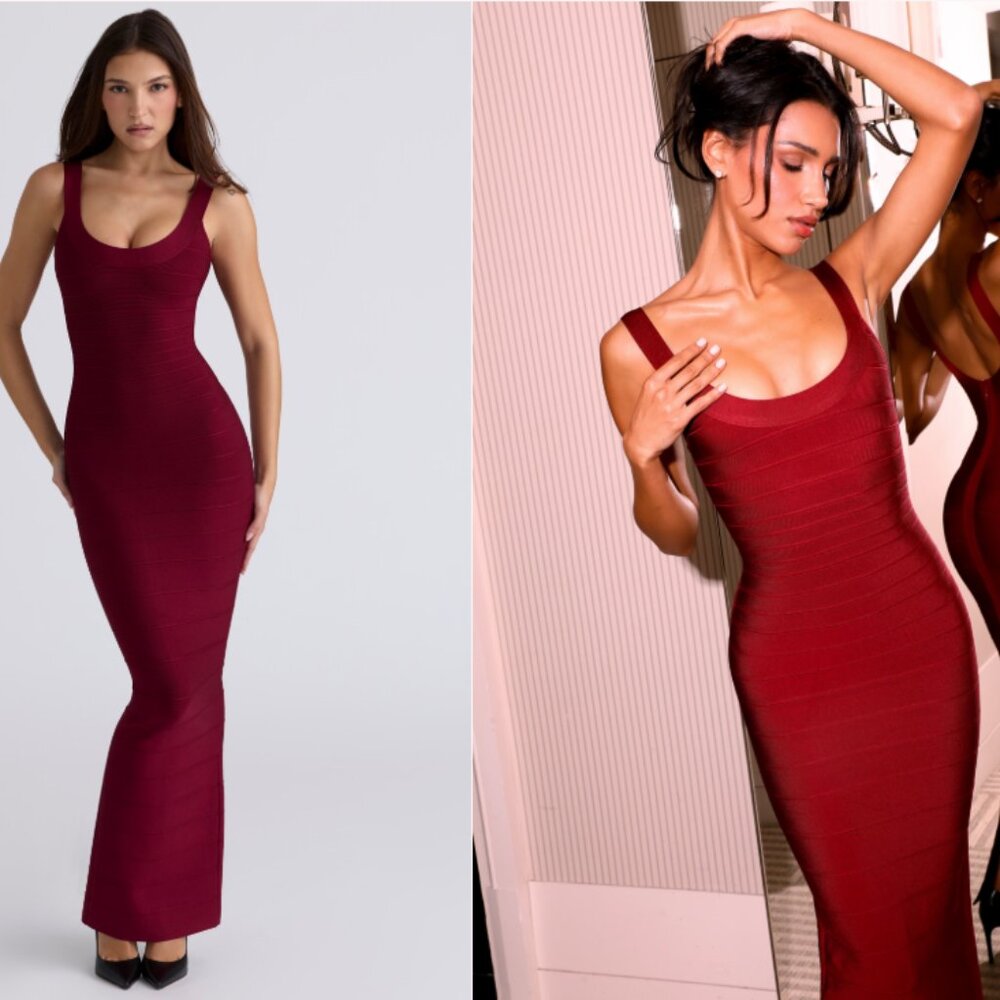 House of CB The OG ruby bandage maxi dress NWOT